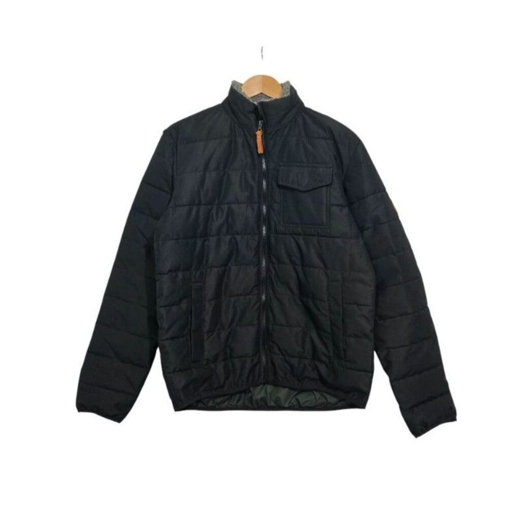 Gerry Faux Fur Collared Jacket Men Medium Black Outdoor Lightweight